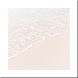 SCENERY 49 - White Beach Sand Clear Sea Water Coast Posters and Art